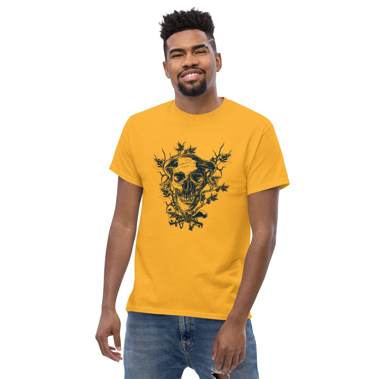 Skull on branches Unisex classic tee