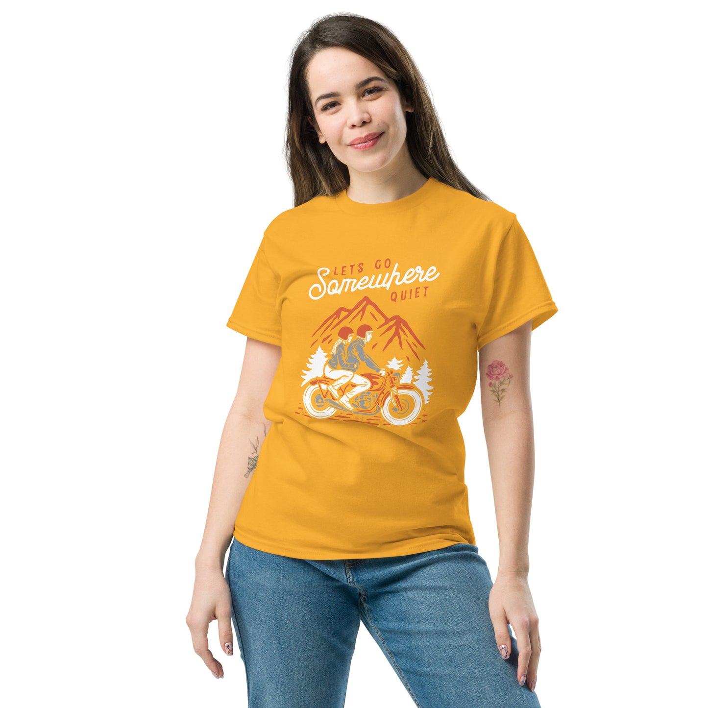Lest go somewhere quiet Unisex classic tee