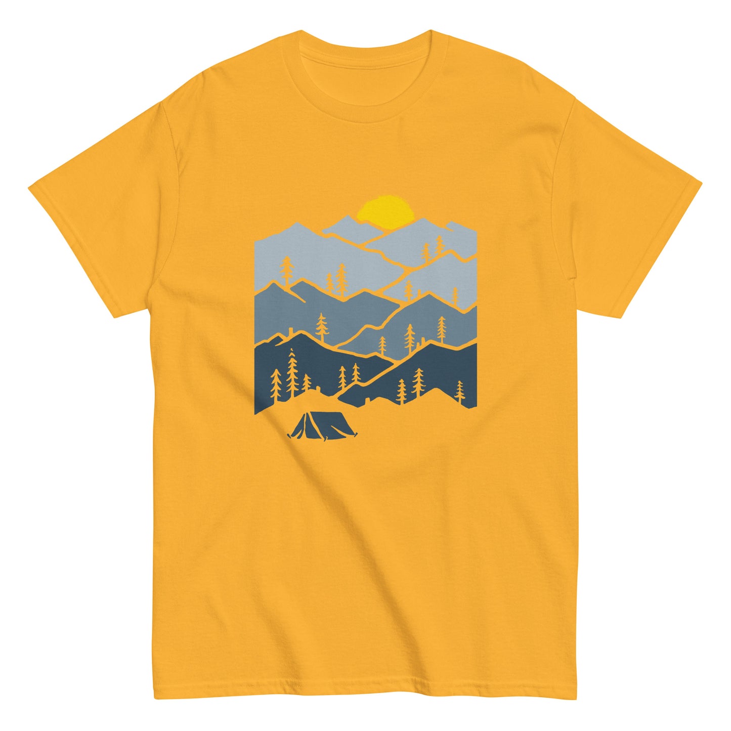 Camping in the mountains Unisex classic tee