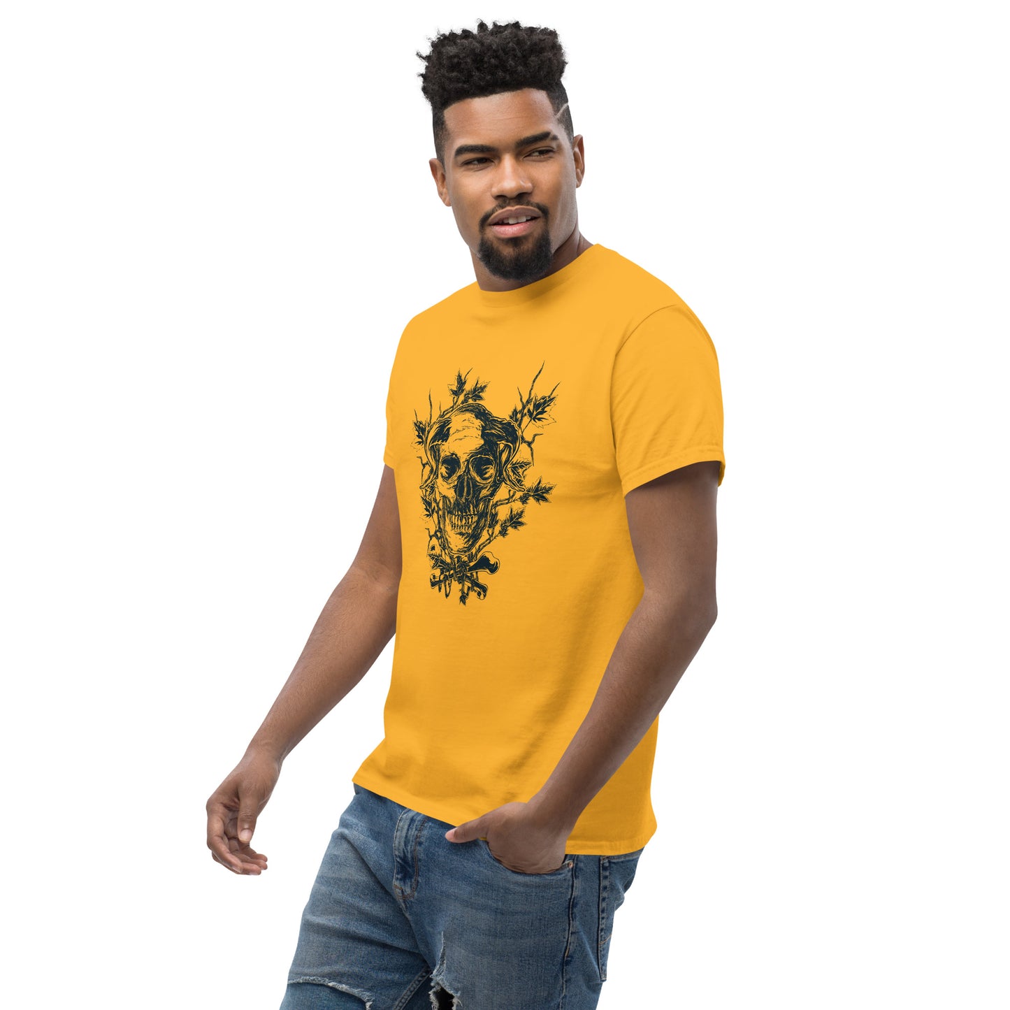Skull on branches Unisex classic tee
