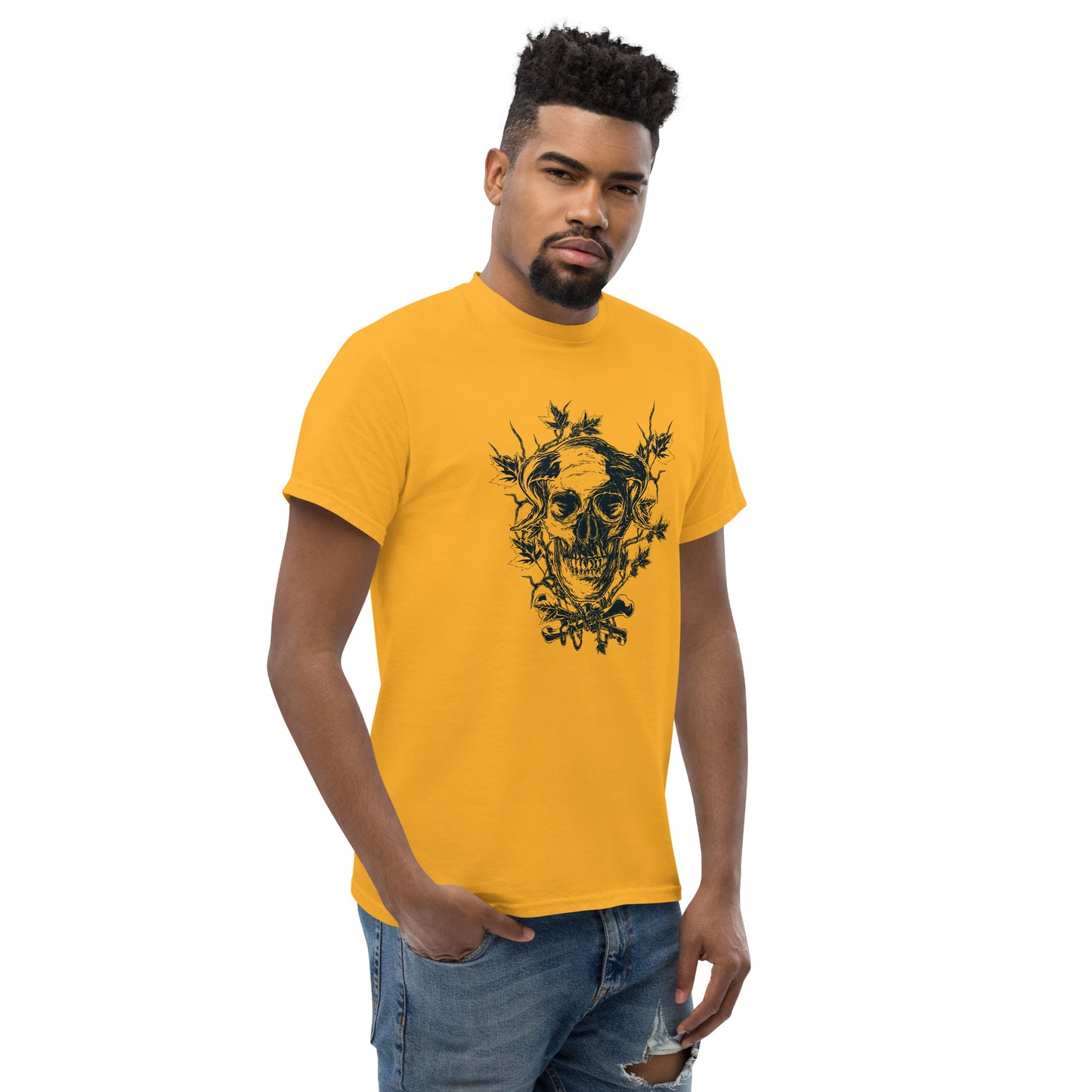 Skull on branches Unisex classic tee
