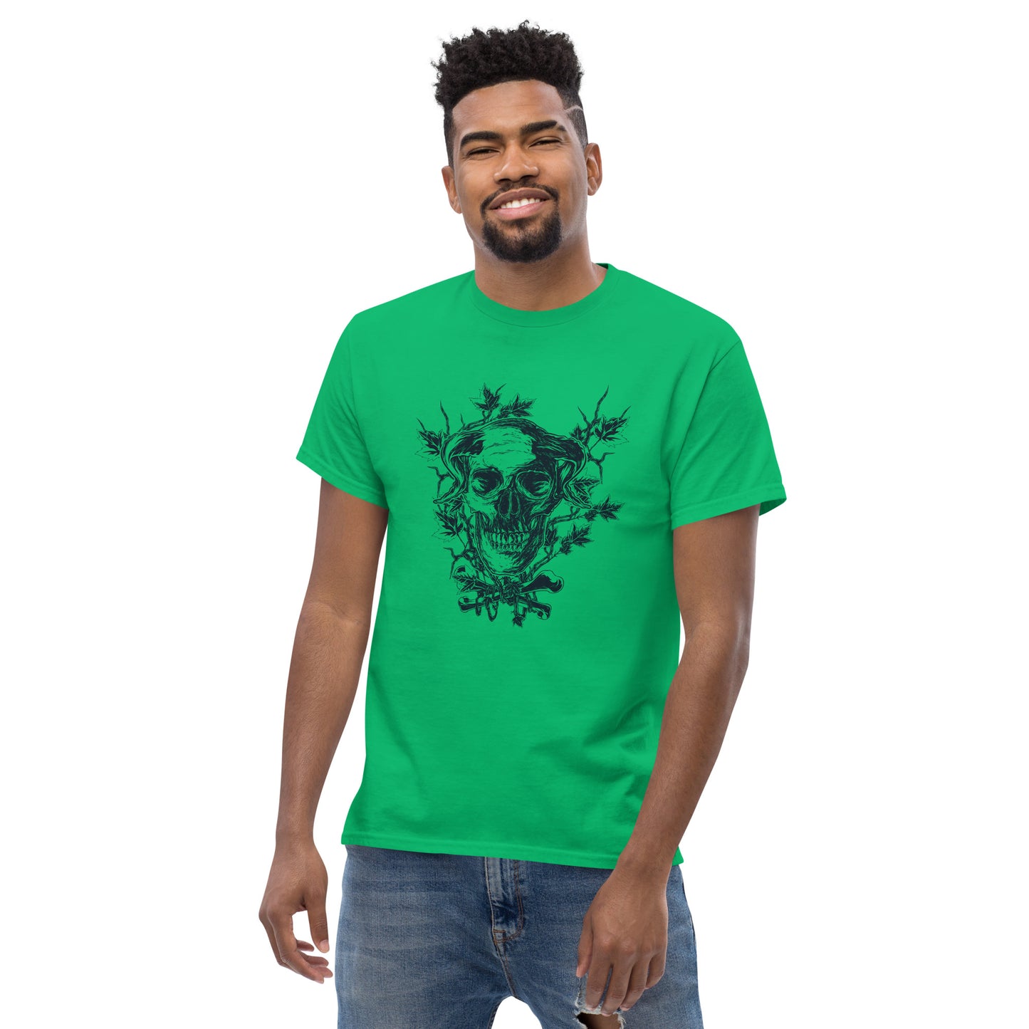 Skull on branches Unisex classic tee