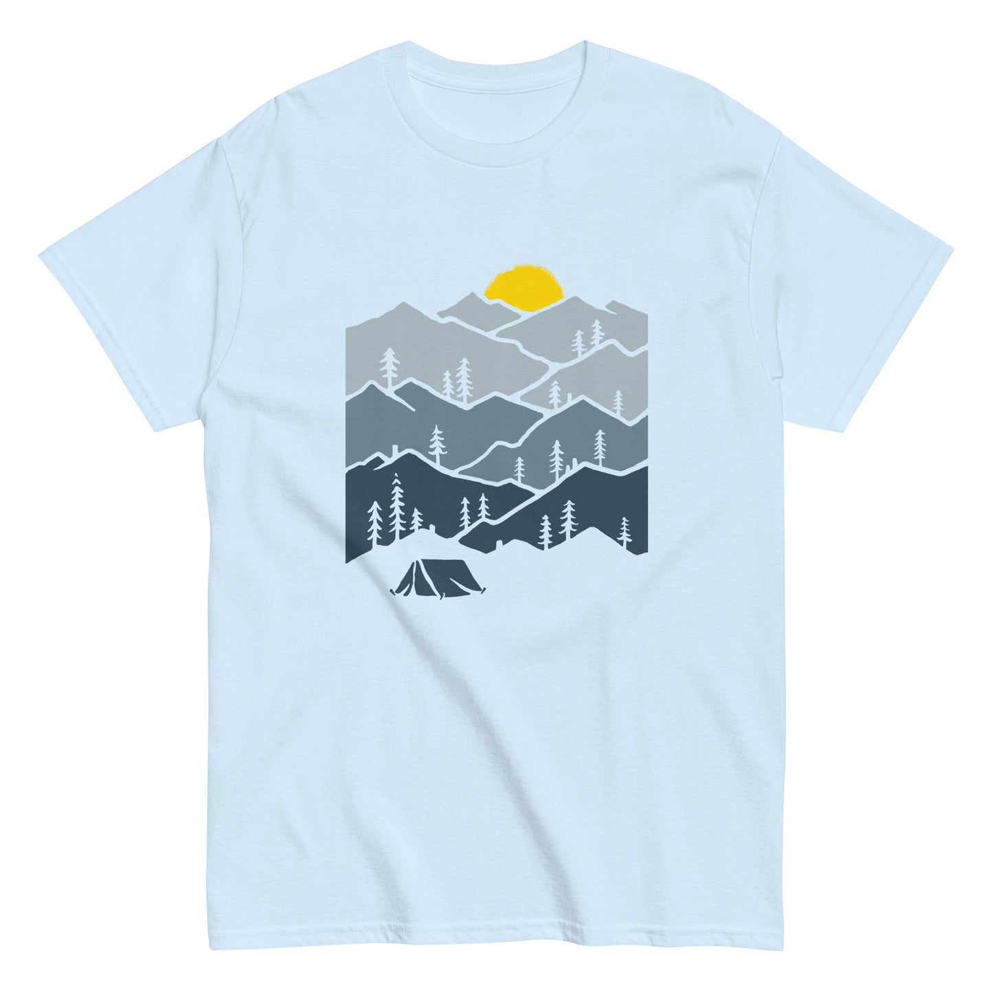 Camping in the mountains Unisex classic tee