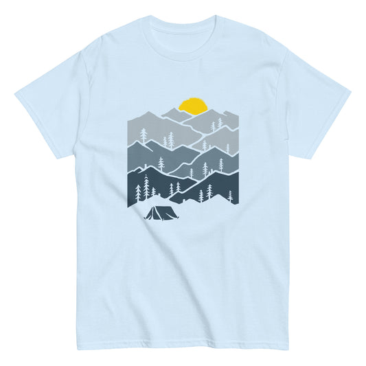 Camping in the mountains Unisex classic tee