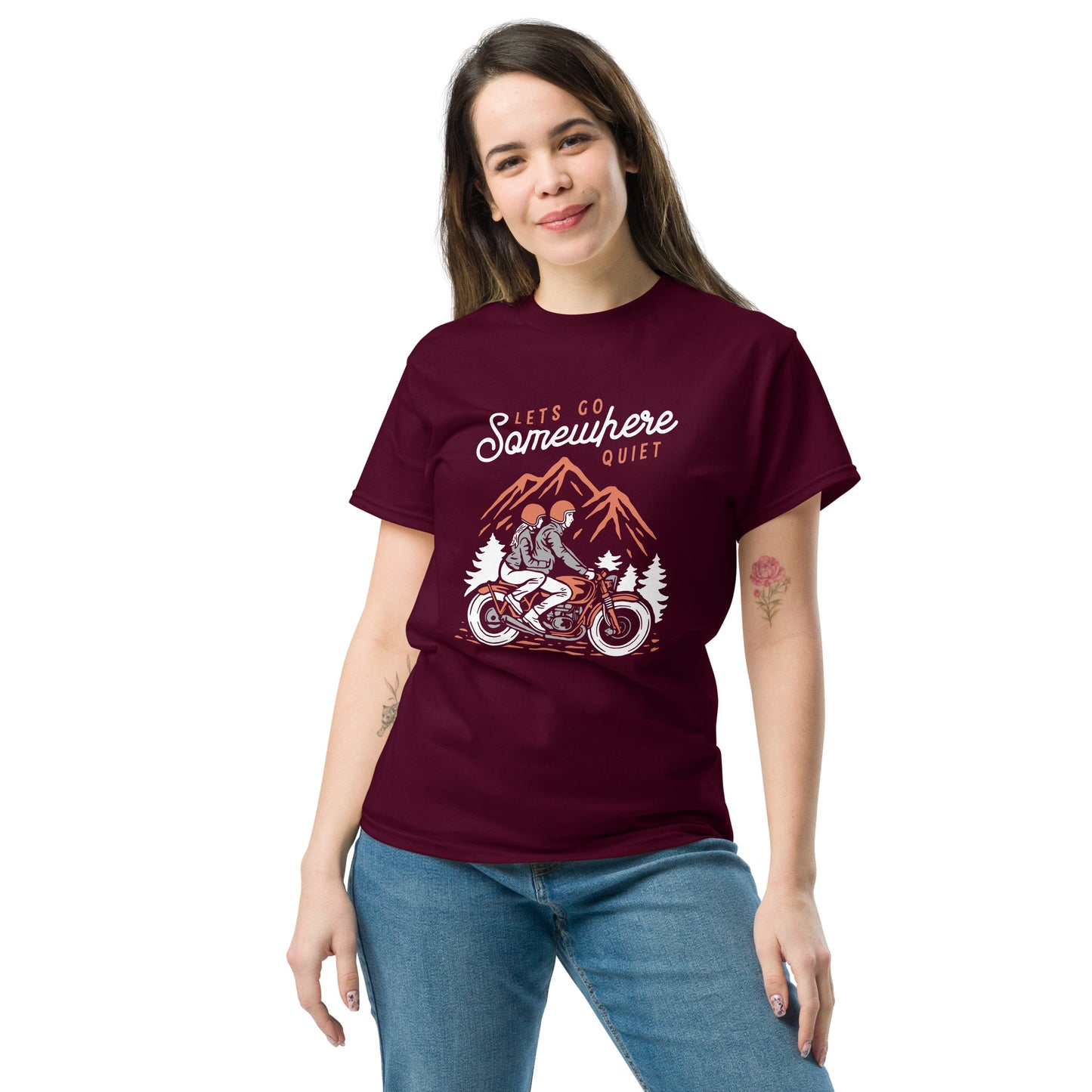 Lest go somewhere quiet Unisex classic tee