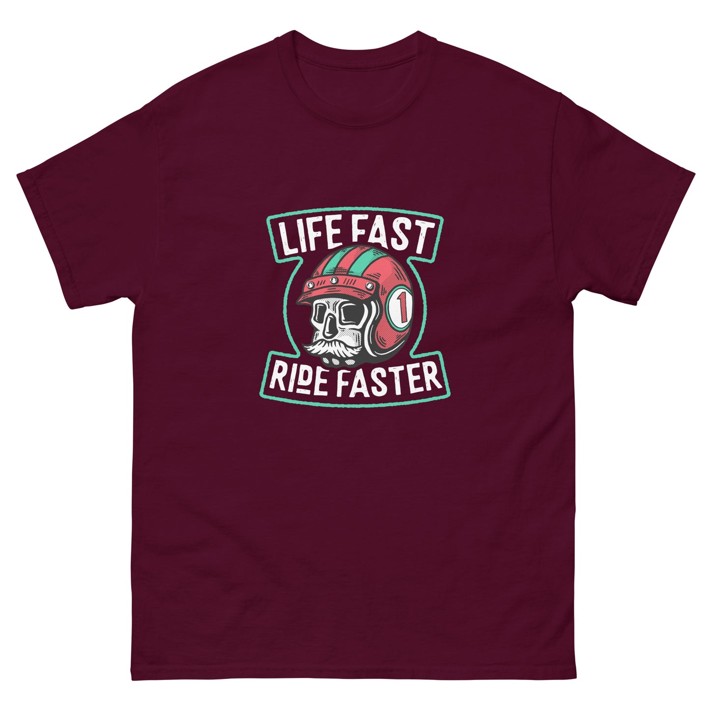 Life fast Ride faster Unisex classic tee