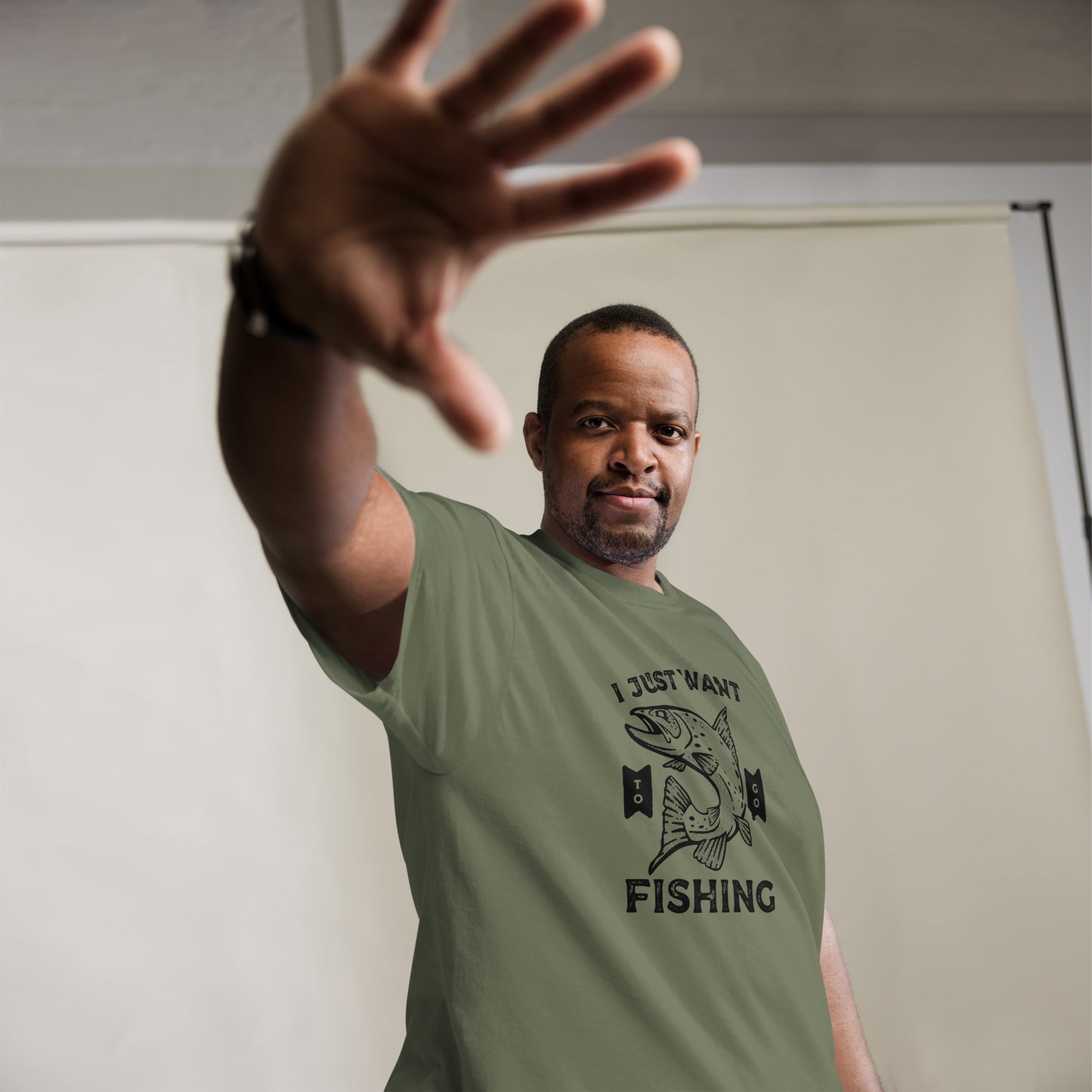 I just want to go fishing Unisex classic tee