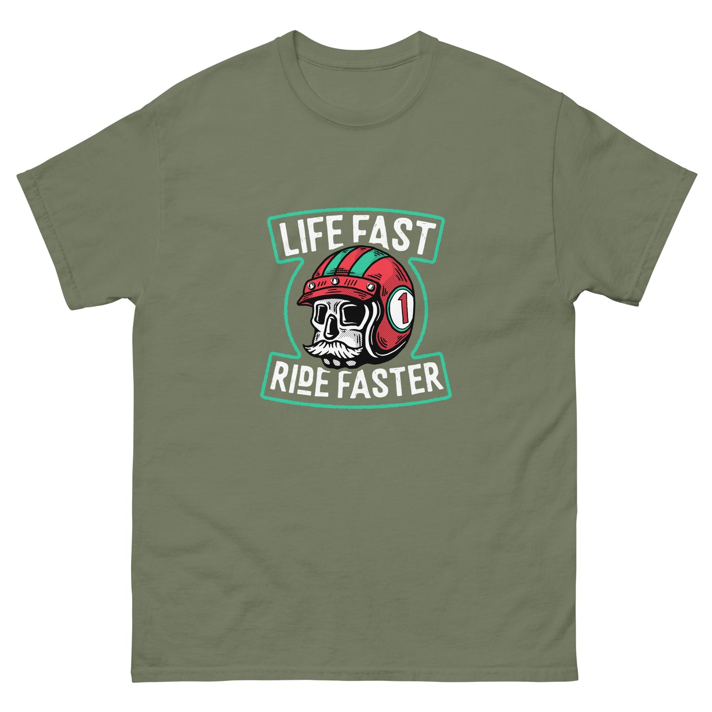 Life fast Ride faster Unisex classic tee