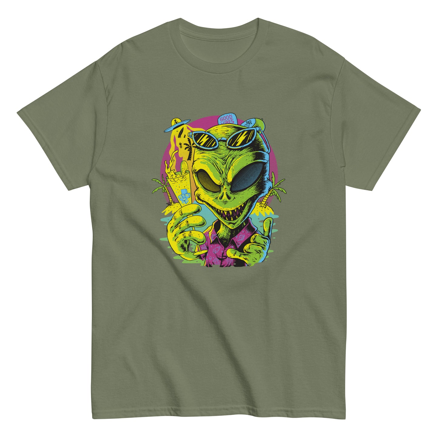 Good vibes Alien Unisex classic tee