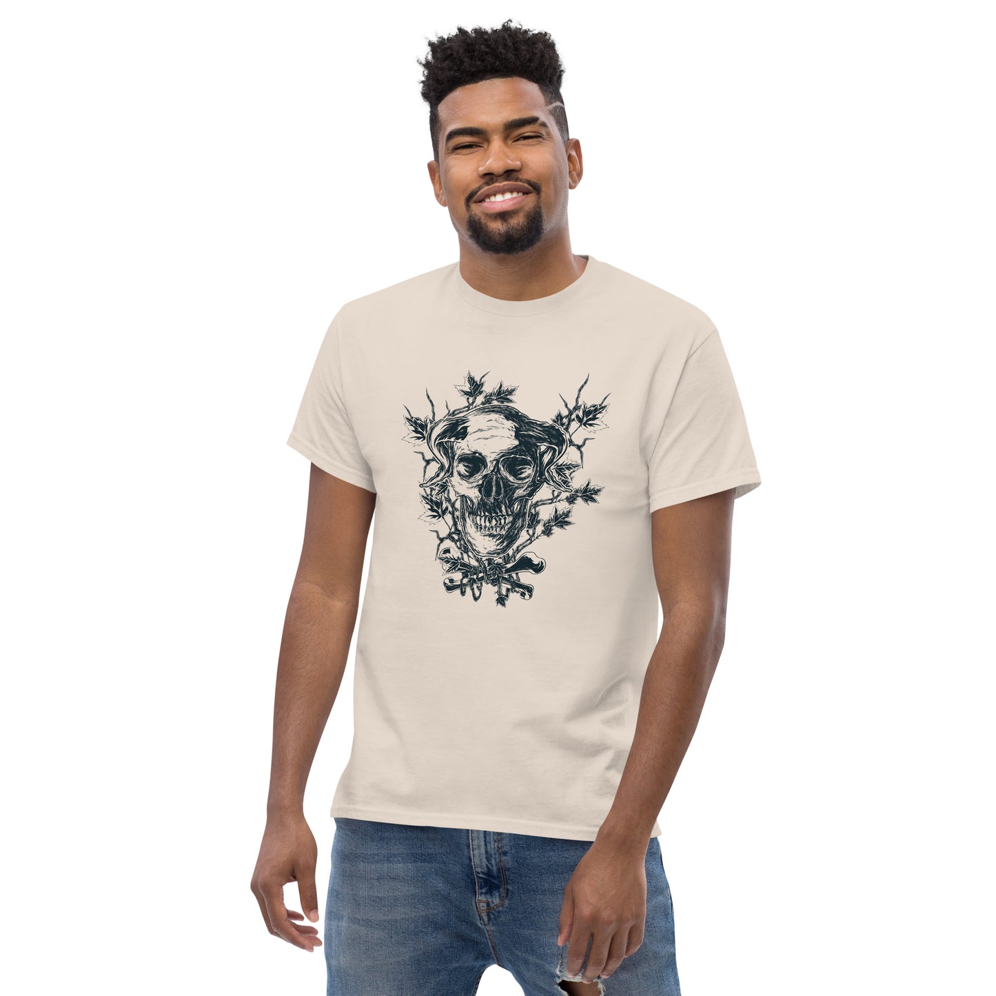 Skull on branches Unisex classic tee