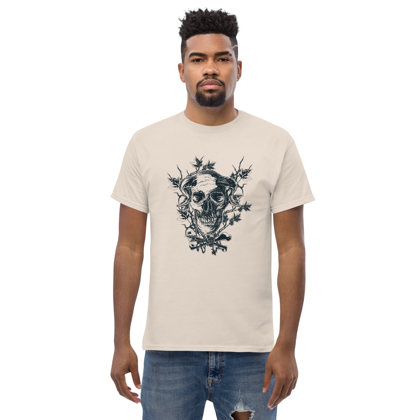 Skull on branches Unisex classic tee