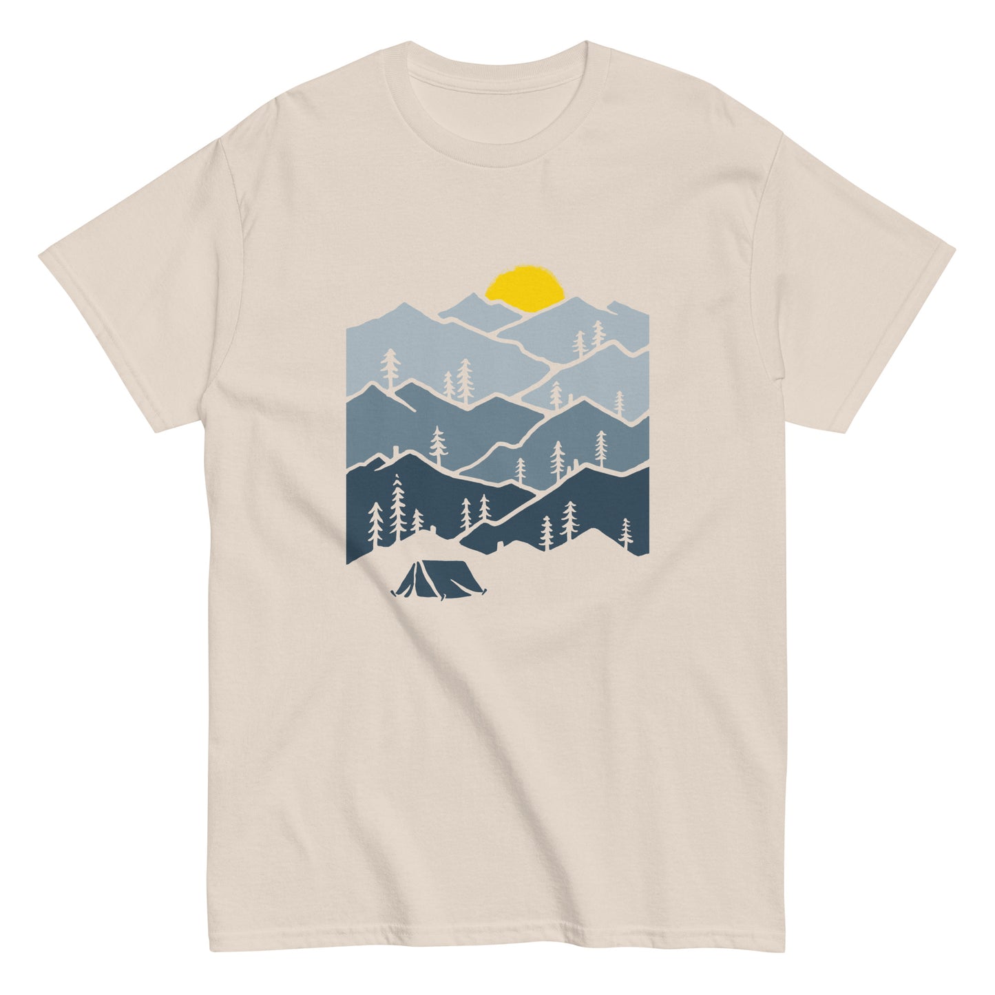 Camping in the mountains Unisex classic tee