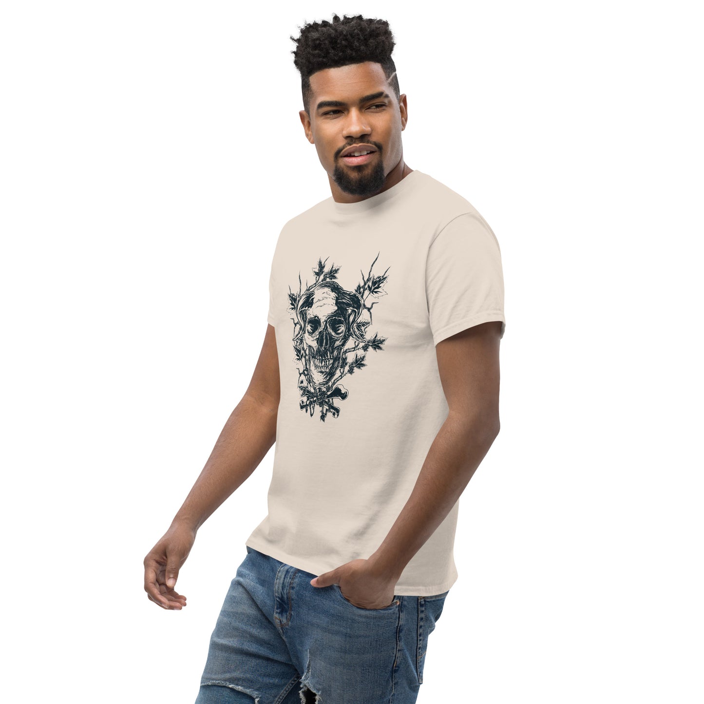 Skull on branches Unisex classic tee
