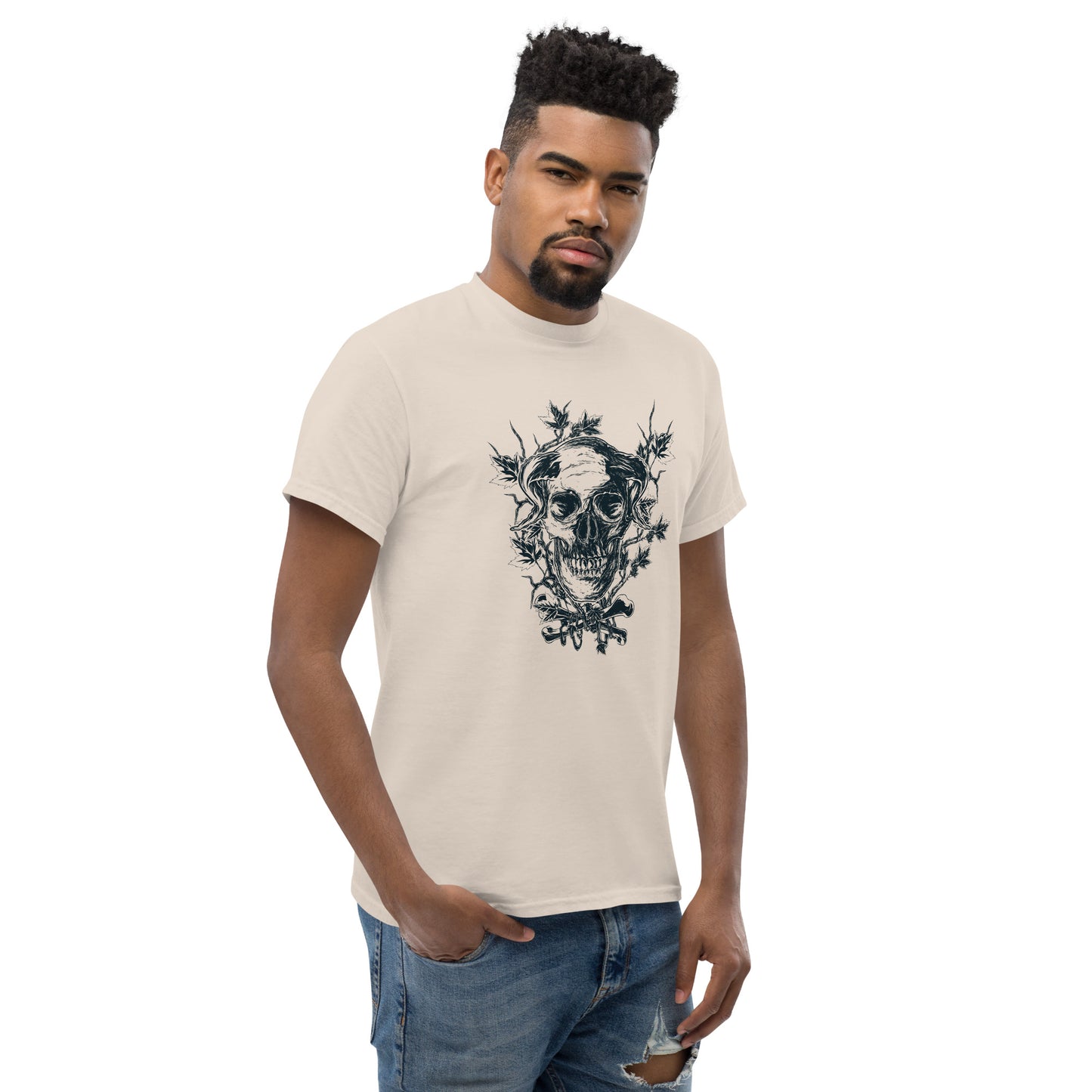Skull on branches Unisex classic tee