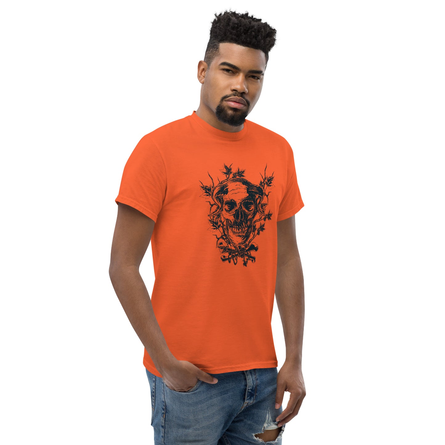 Skull on branches Unisex classic tee