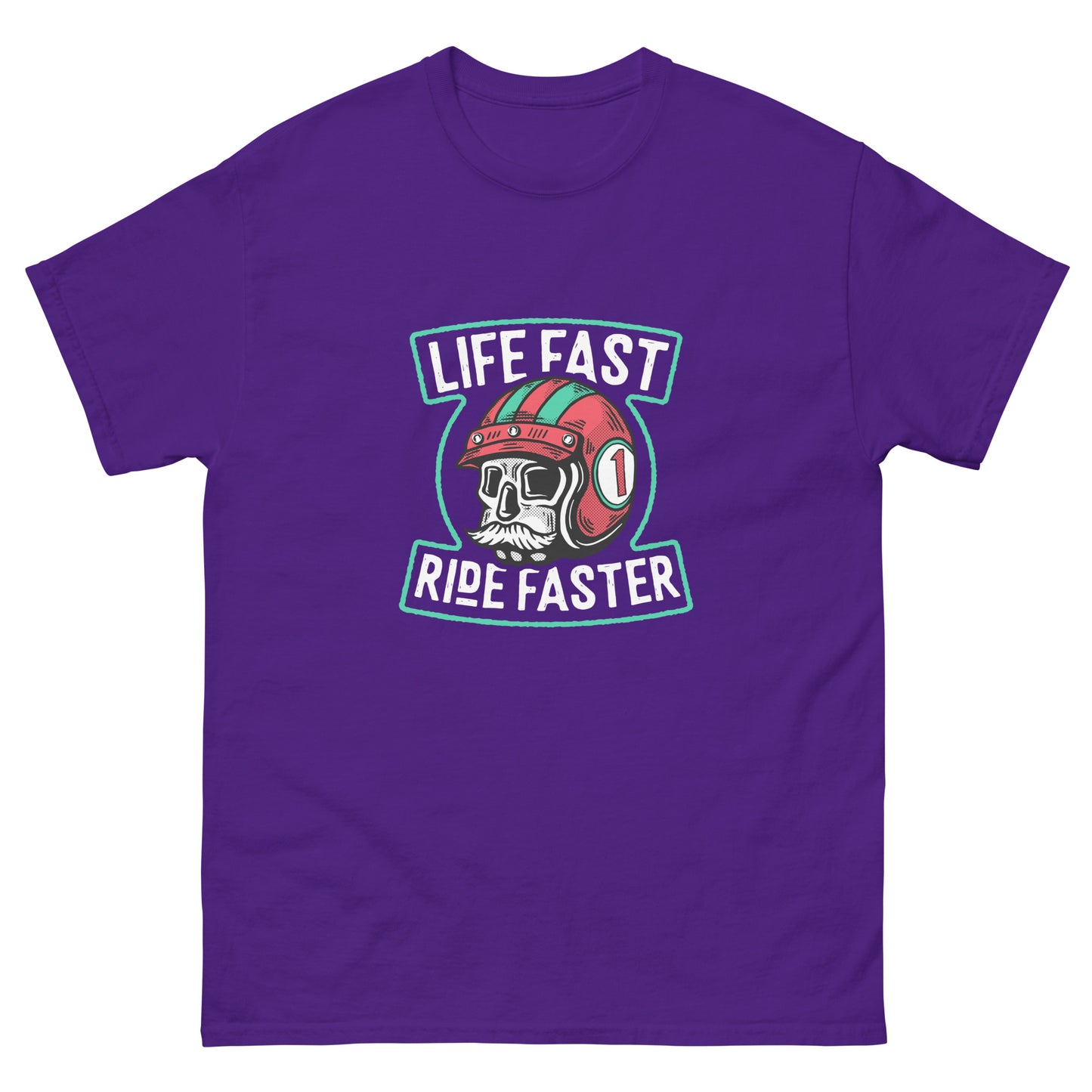 Life fast Ride faster Unisex classic tee