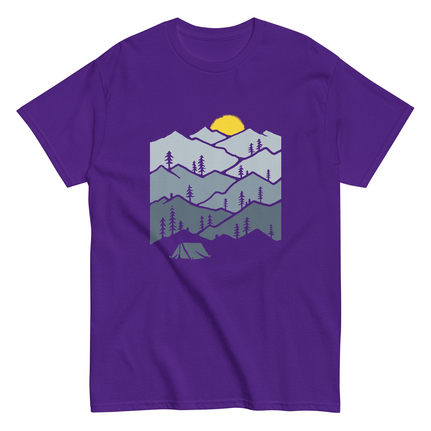 Camping in the mountains Unisex classic tee