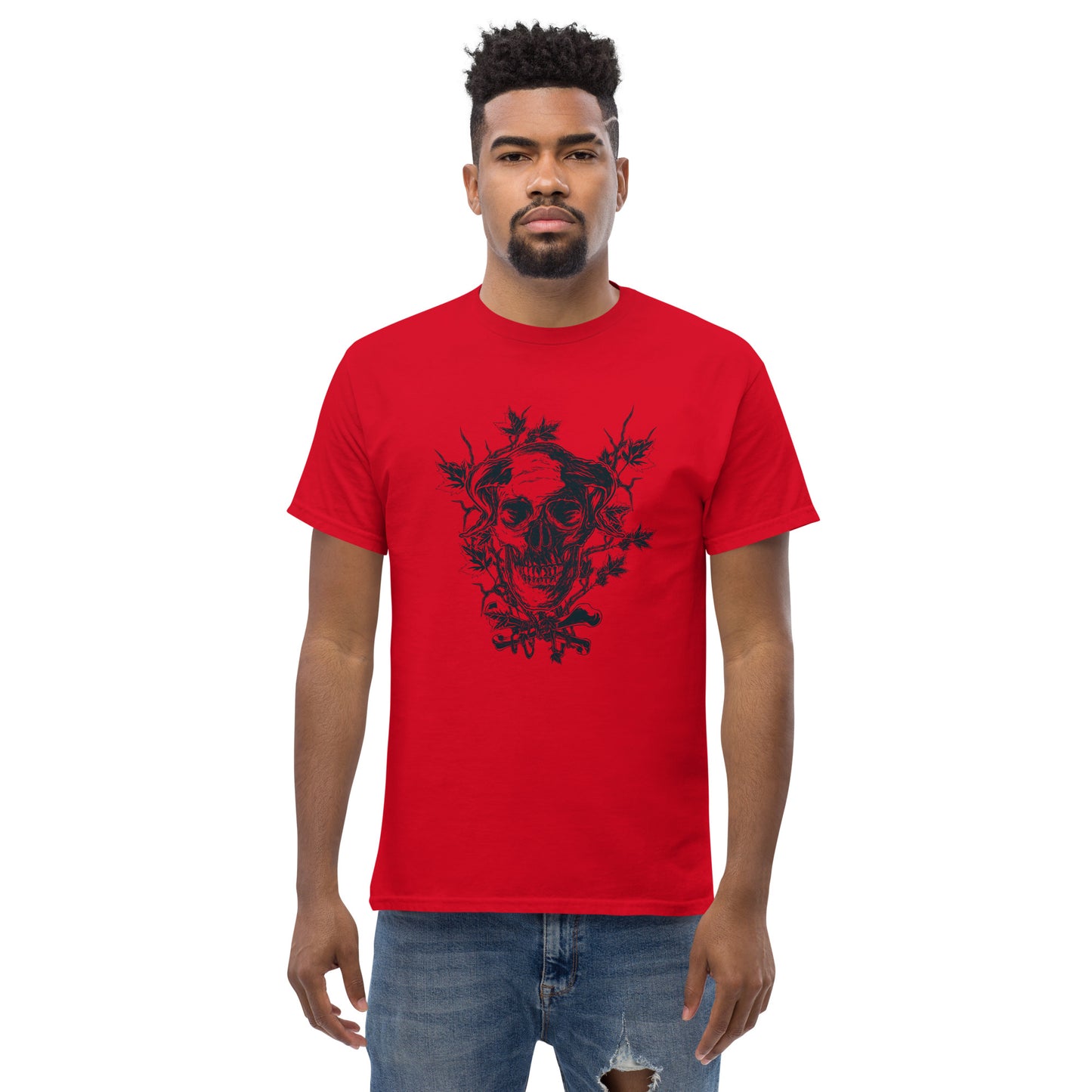 Skull on branches Unisex classic tee