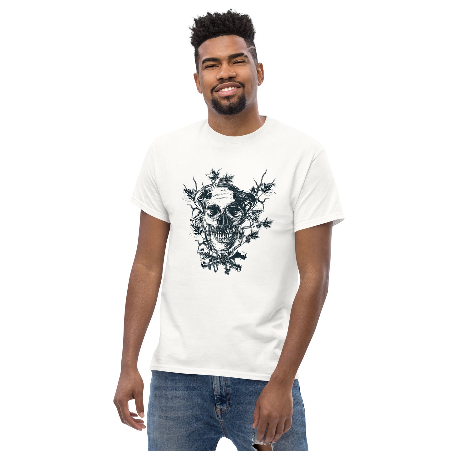 Skull on branches Unisex classic tee