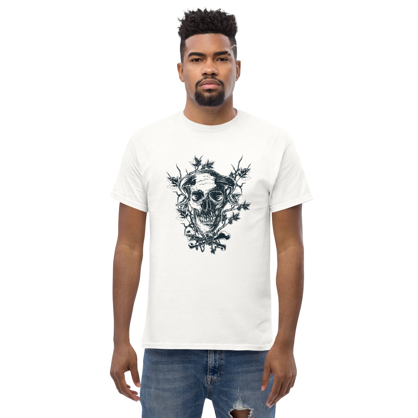 Skull on branches Unisex classic tee
