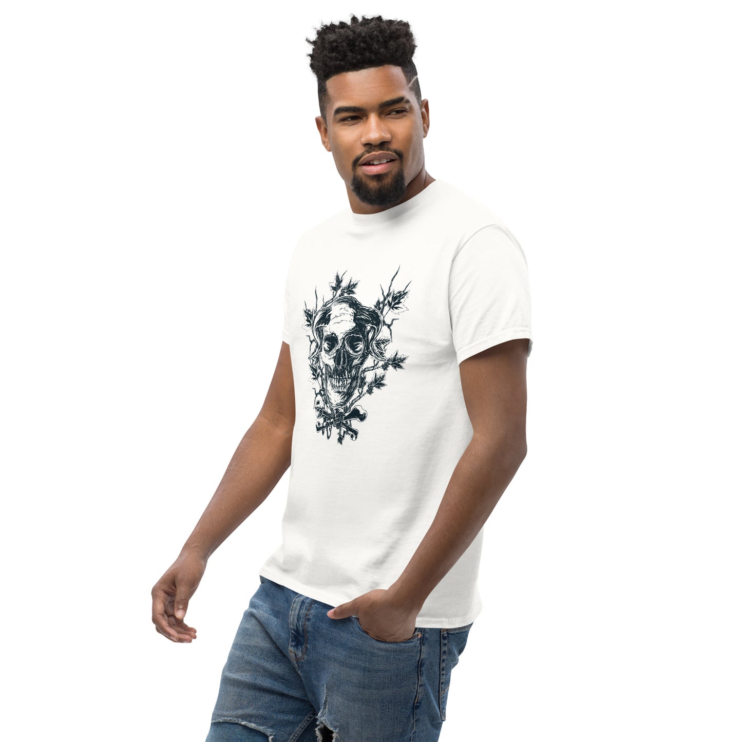 Skull on branches Unisex classic tee