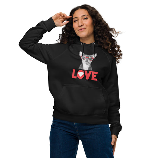Chihuahua lover Unisex eco raglan hoodie