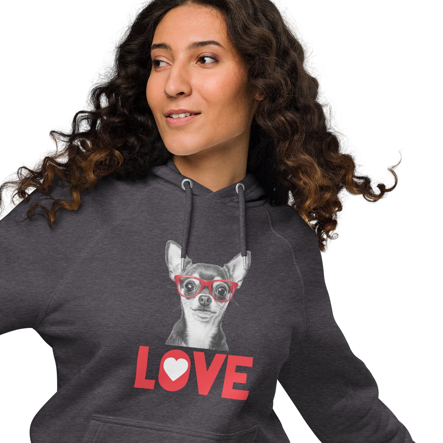 Chihuahua lover Unisex eco raglan hoodie