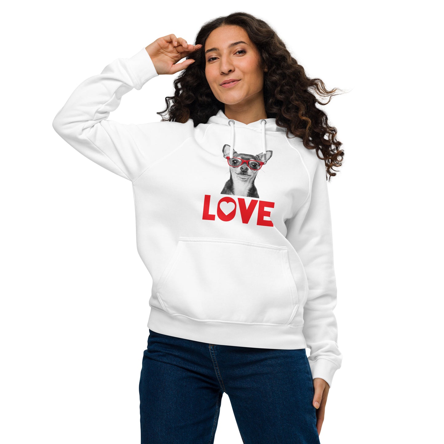 Chihuahua lover Unisex eco raglan hoodie