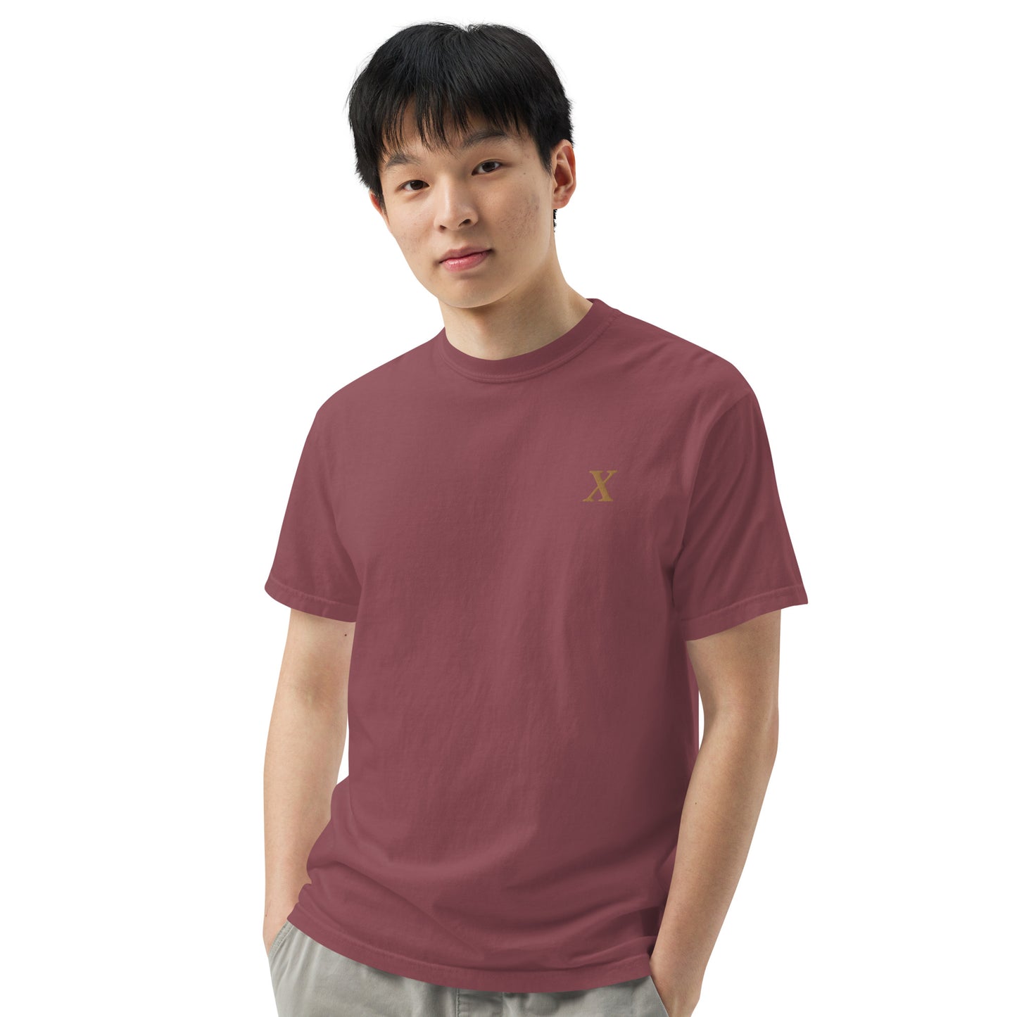 X Gold Unisex garment-dyed heavyweight t-shirt