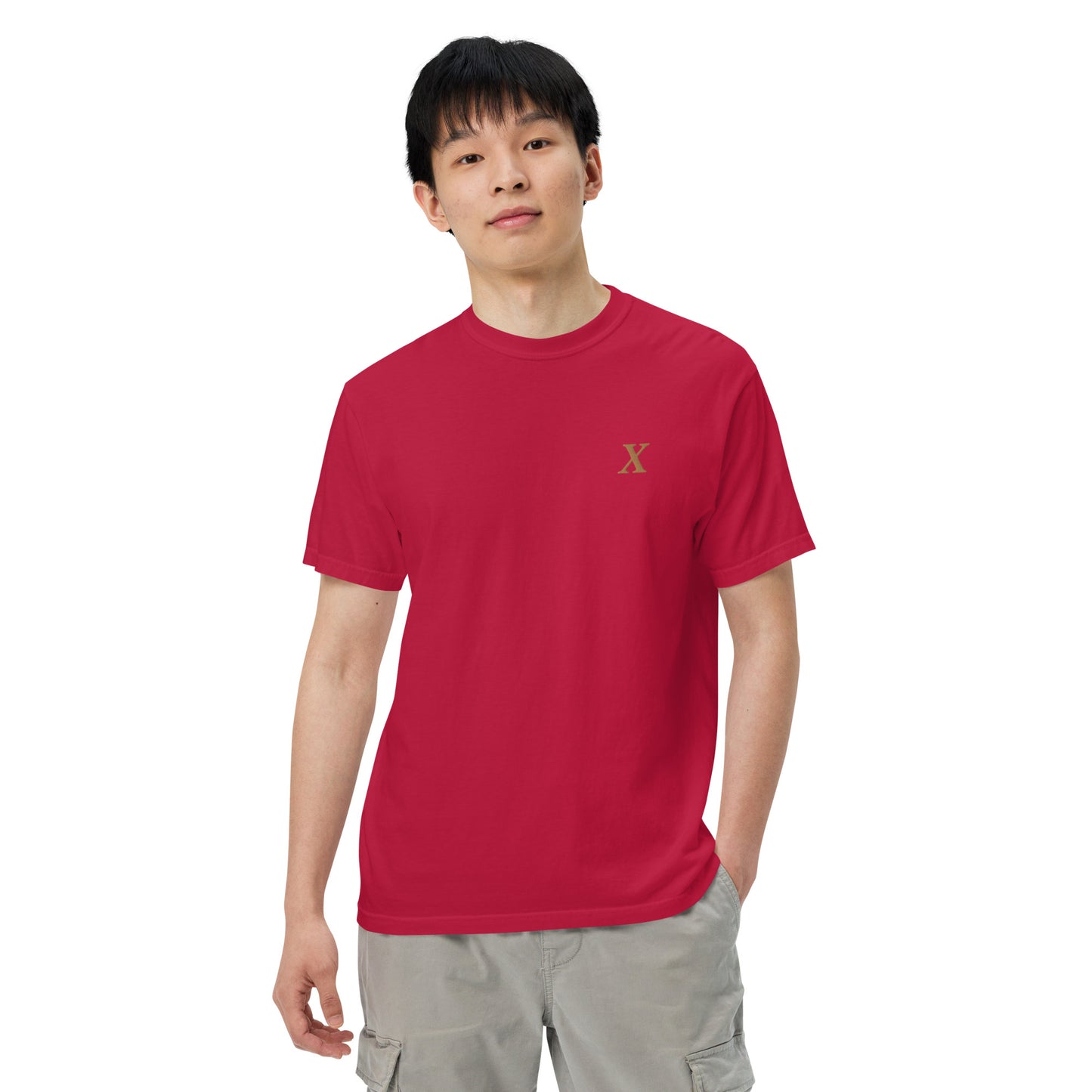 X Gold Unisex garment-dyed heavyweight t-shirt