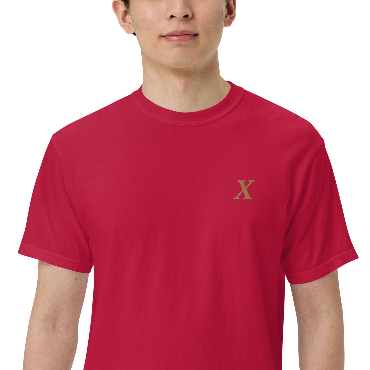X Gold Unisex garment-dyed heavyweight t-shirt