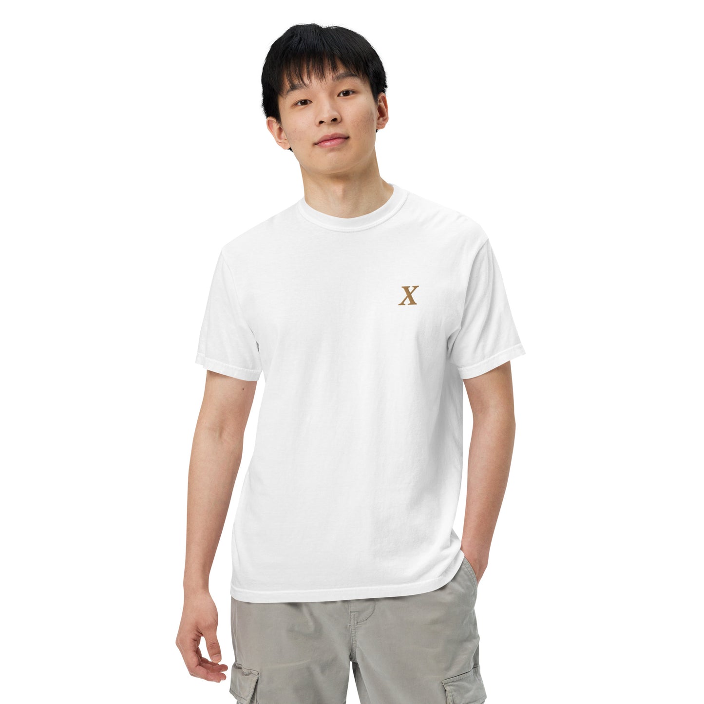 X Gold Unisex garment-dyed heavyweight t-shirt