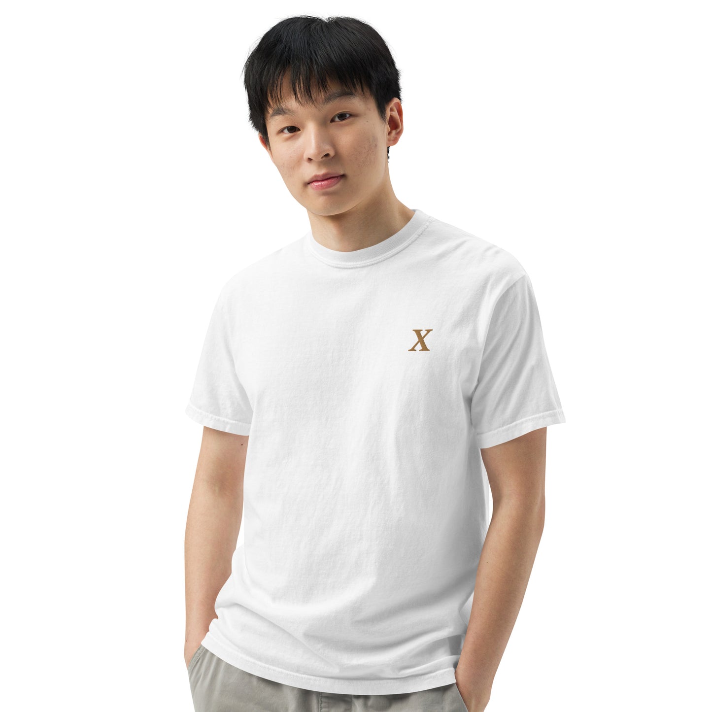 X Gold Unisex garment-dyed heavyweight t-shirt