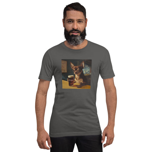 Chihuahua in the canteen Unisex t-shirt