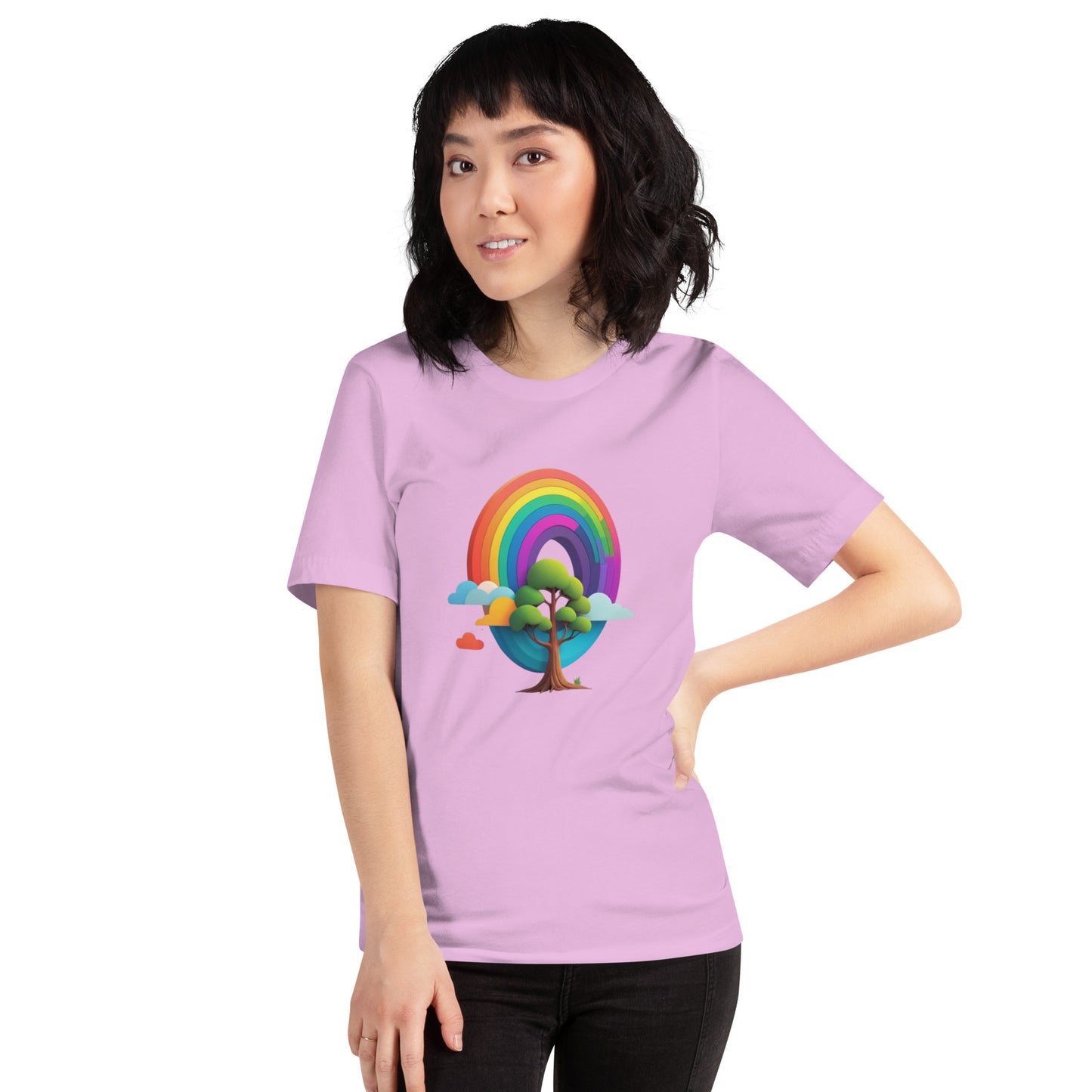 Rainbow tree Unisex t-shirt