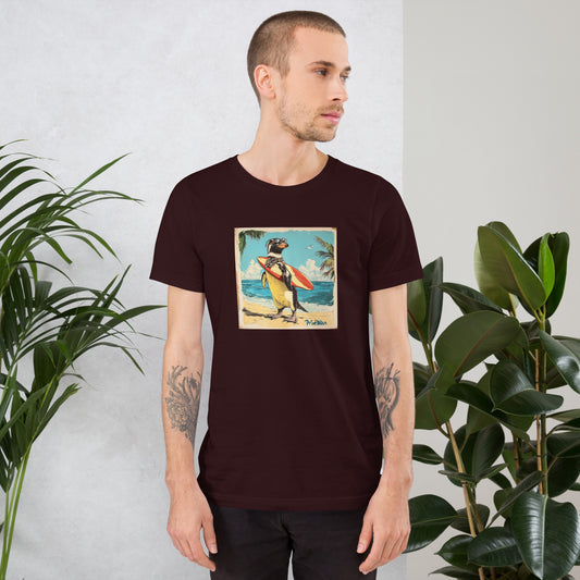 Surfer penguin Unisex t-shirt