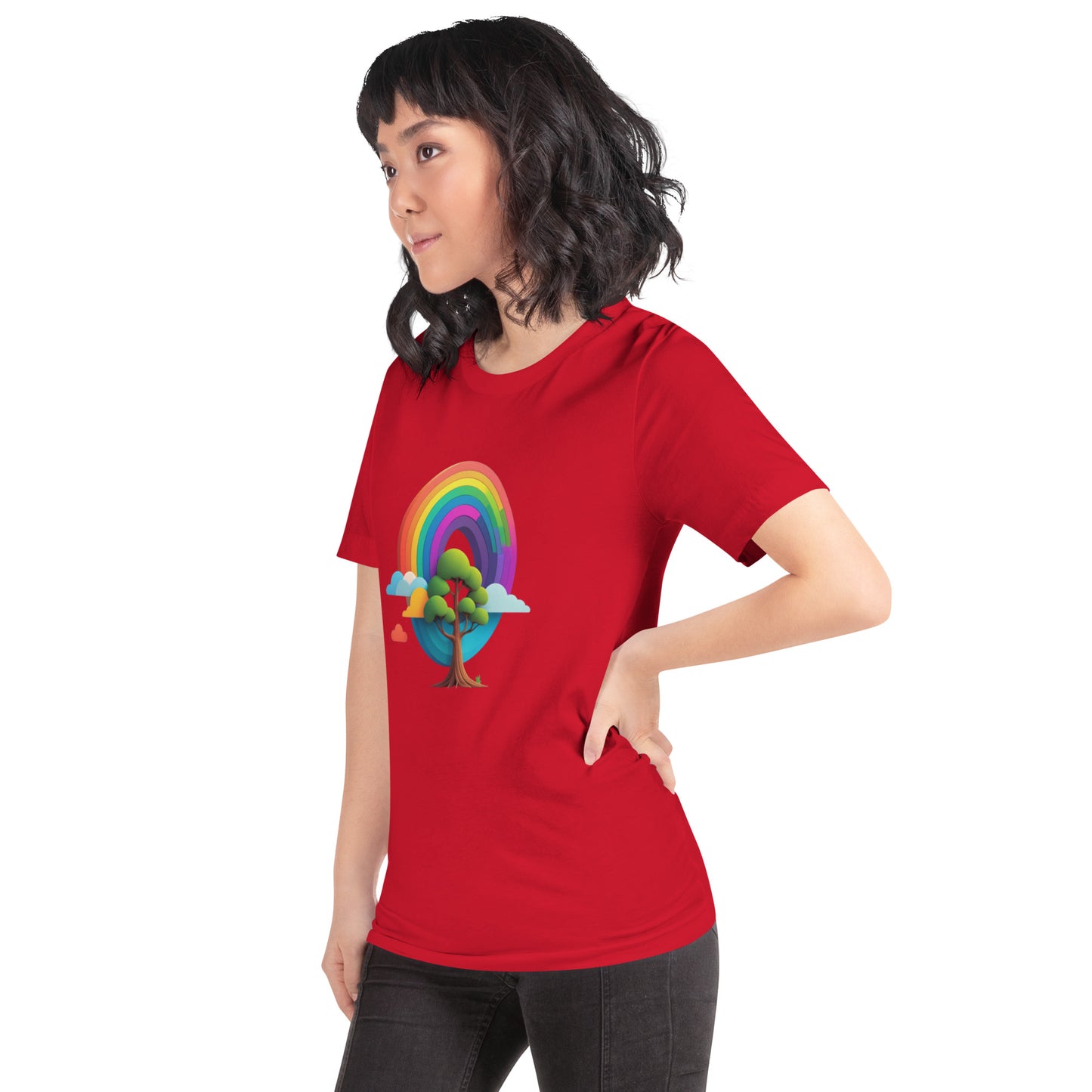 Rainbow tree Unisex t-shirt