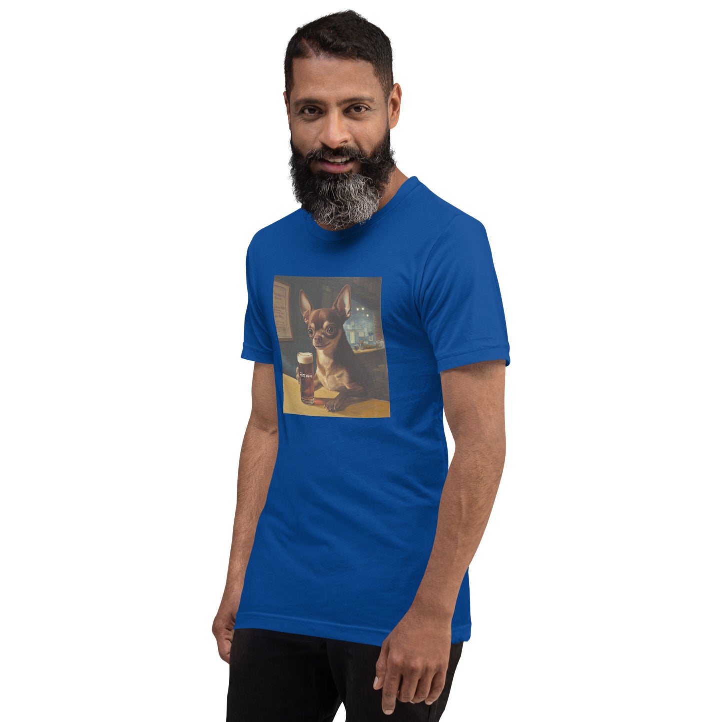 Chihuahua in the canteen Unisex t-shirt