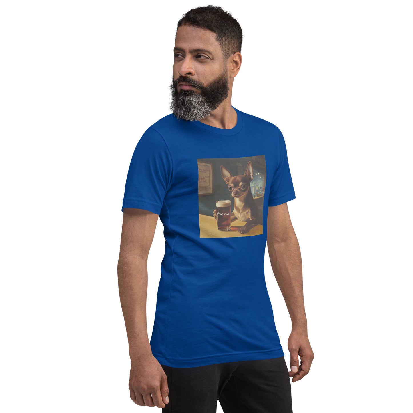Chihuahua in the canteen Unisex t-shirt