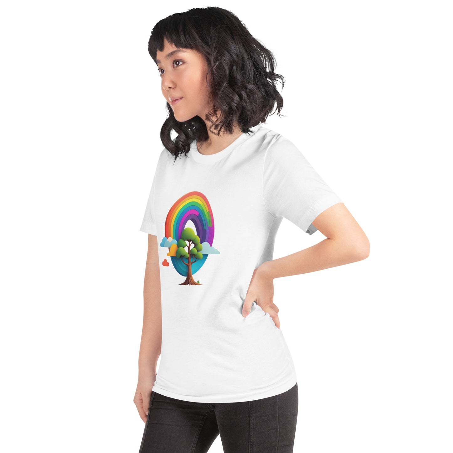 Rainbow tree Unisex t-shirt