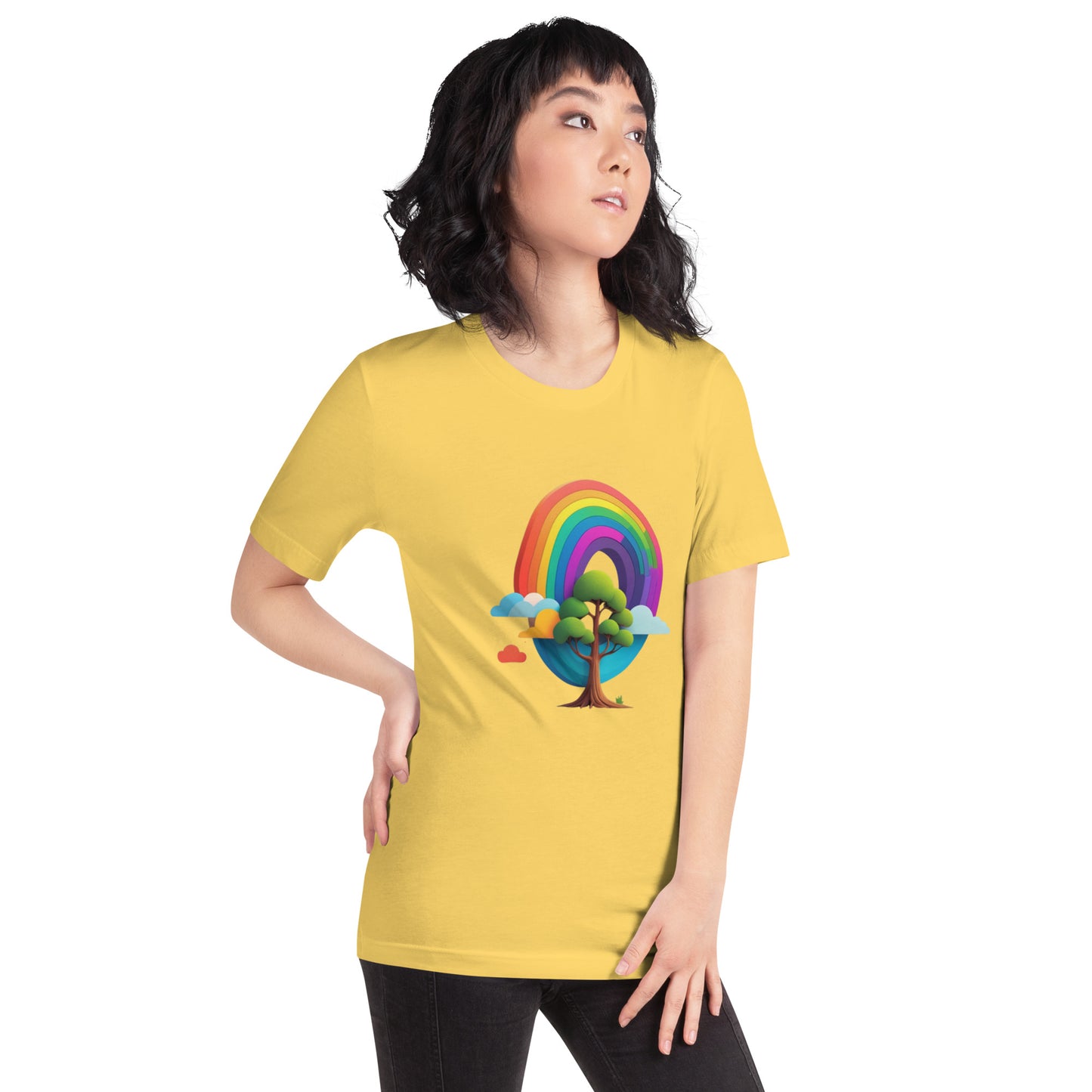 Rainbow tree Unisex t-shirt