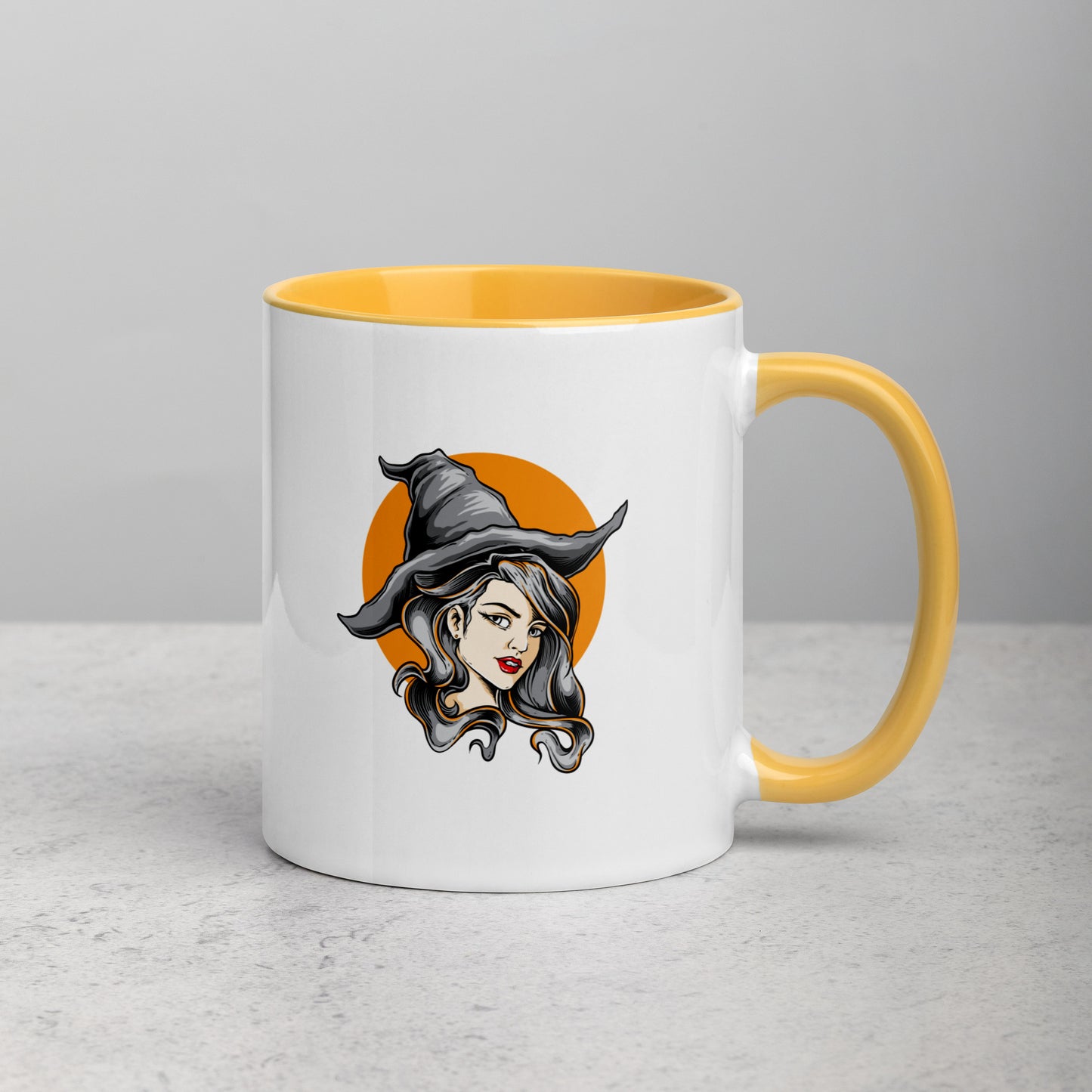 The Witch Mug with Color Inside
