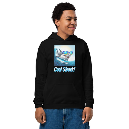 Cool shark Youth heavy blend hoodie
