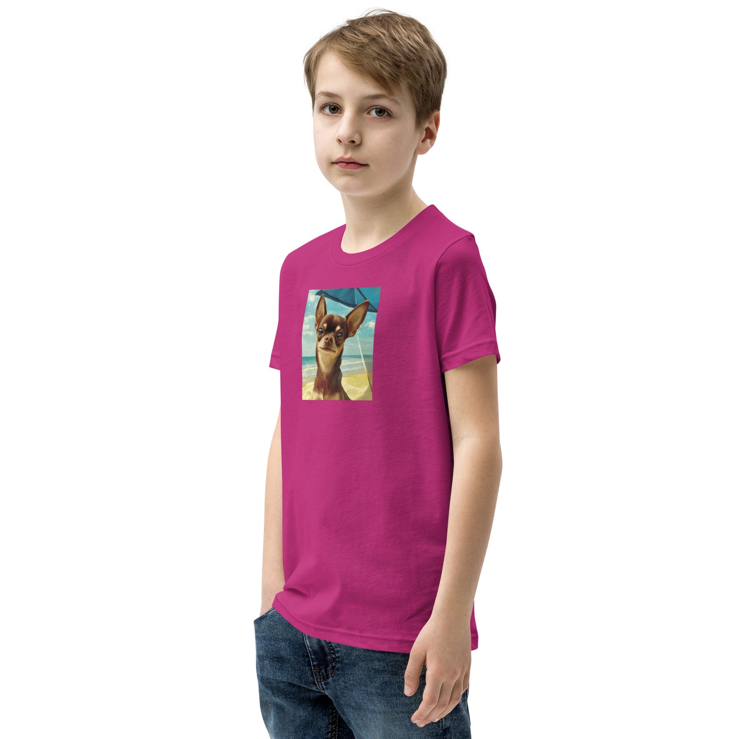 Chihuahua sunbathing Youth Short Sleeve T-Shirt