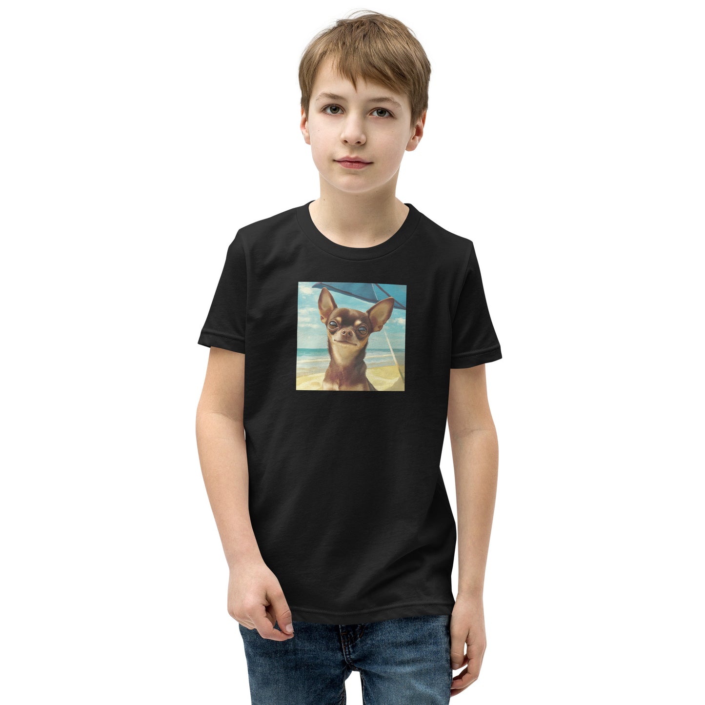 Chihuahua sunbathing Youth Short Sleeve T-Shirt