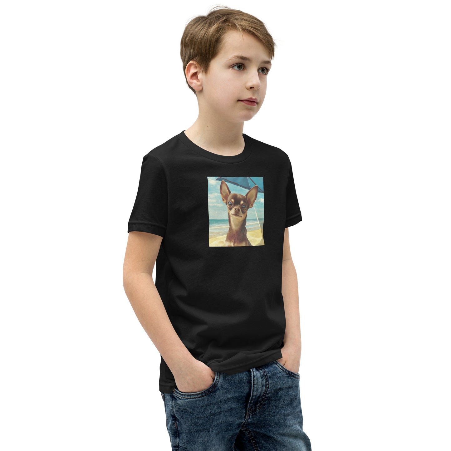 Chihuahua sunbathing Youth Short Sleeve T-Shirt