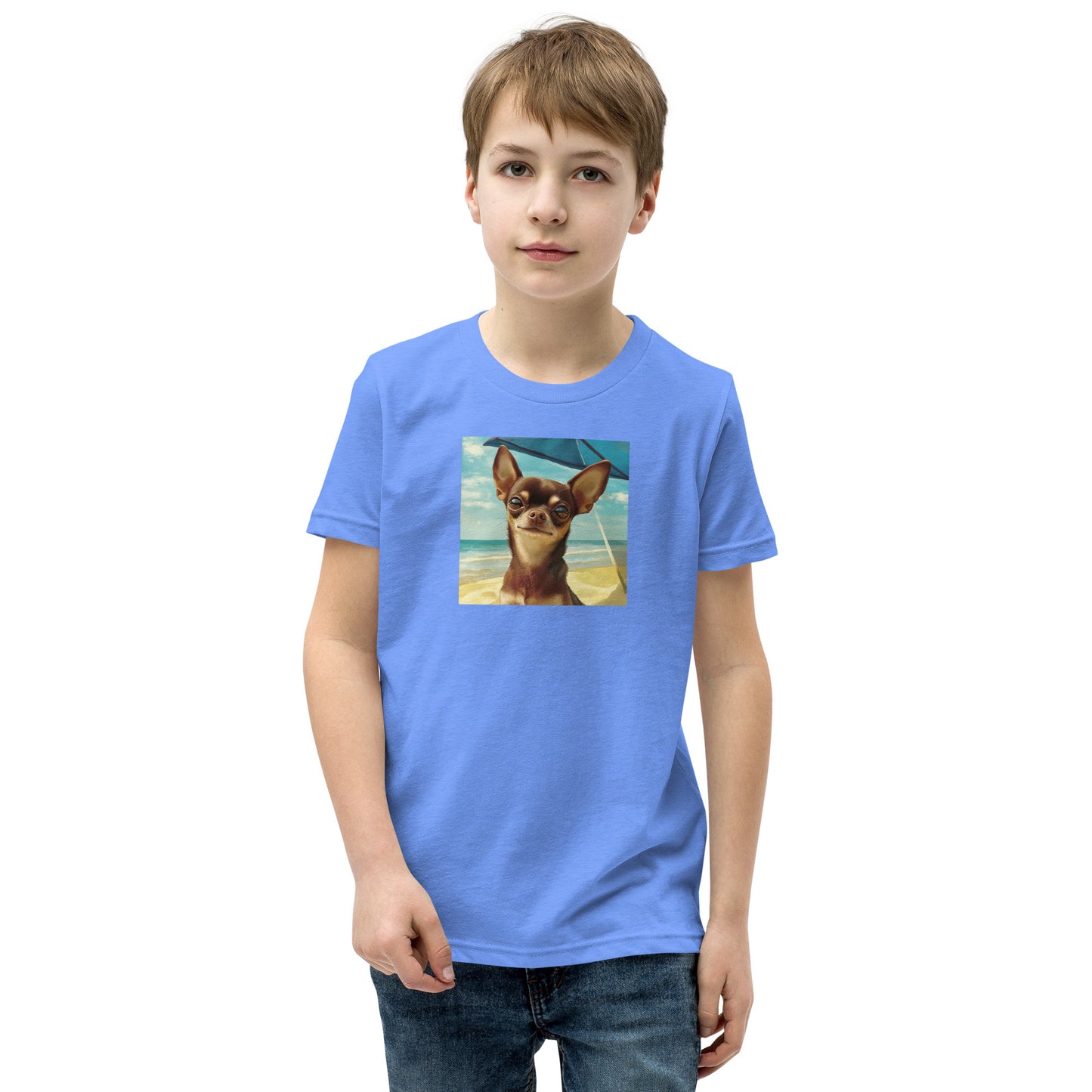 Chihuahua sunbathing Youth Short Sleeve T-Shirt
