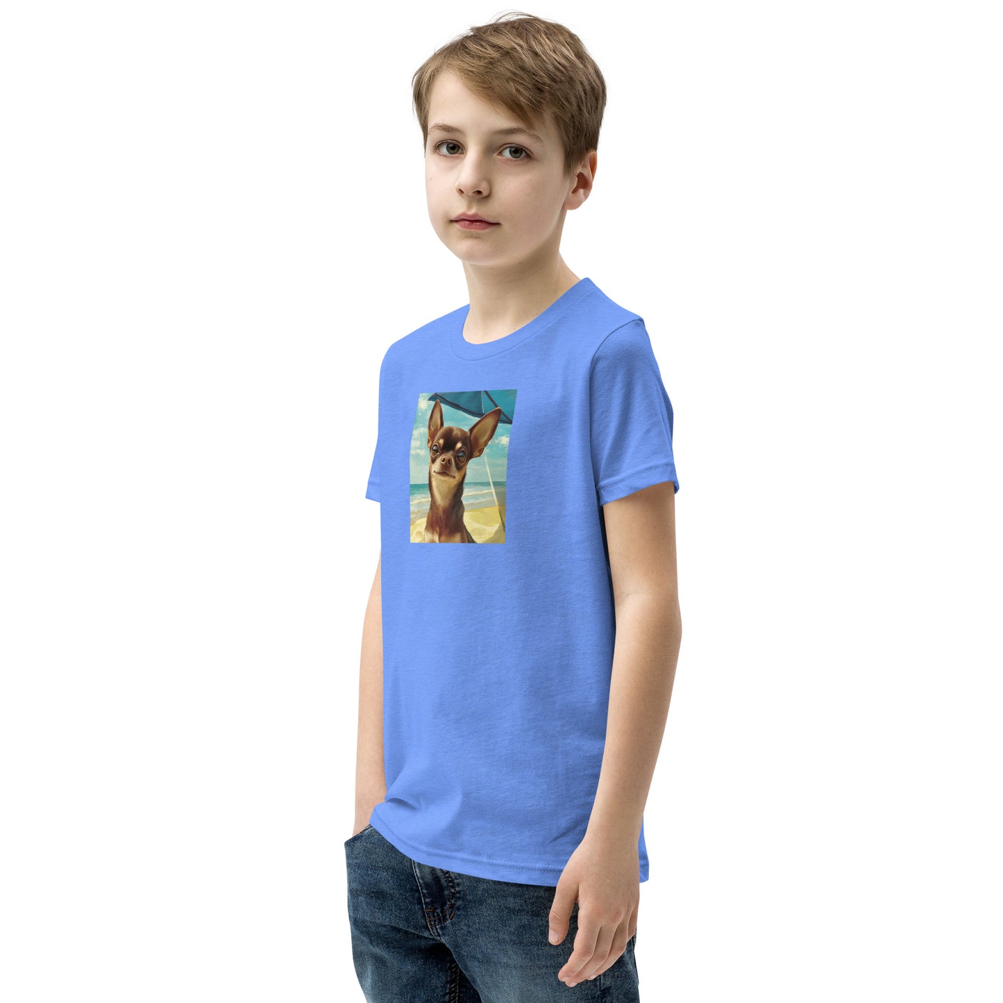 Chihuahua sunbathing Youth Short Sleeve T-Shirt