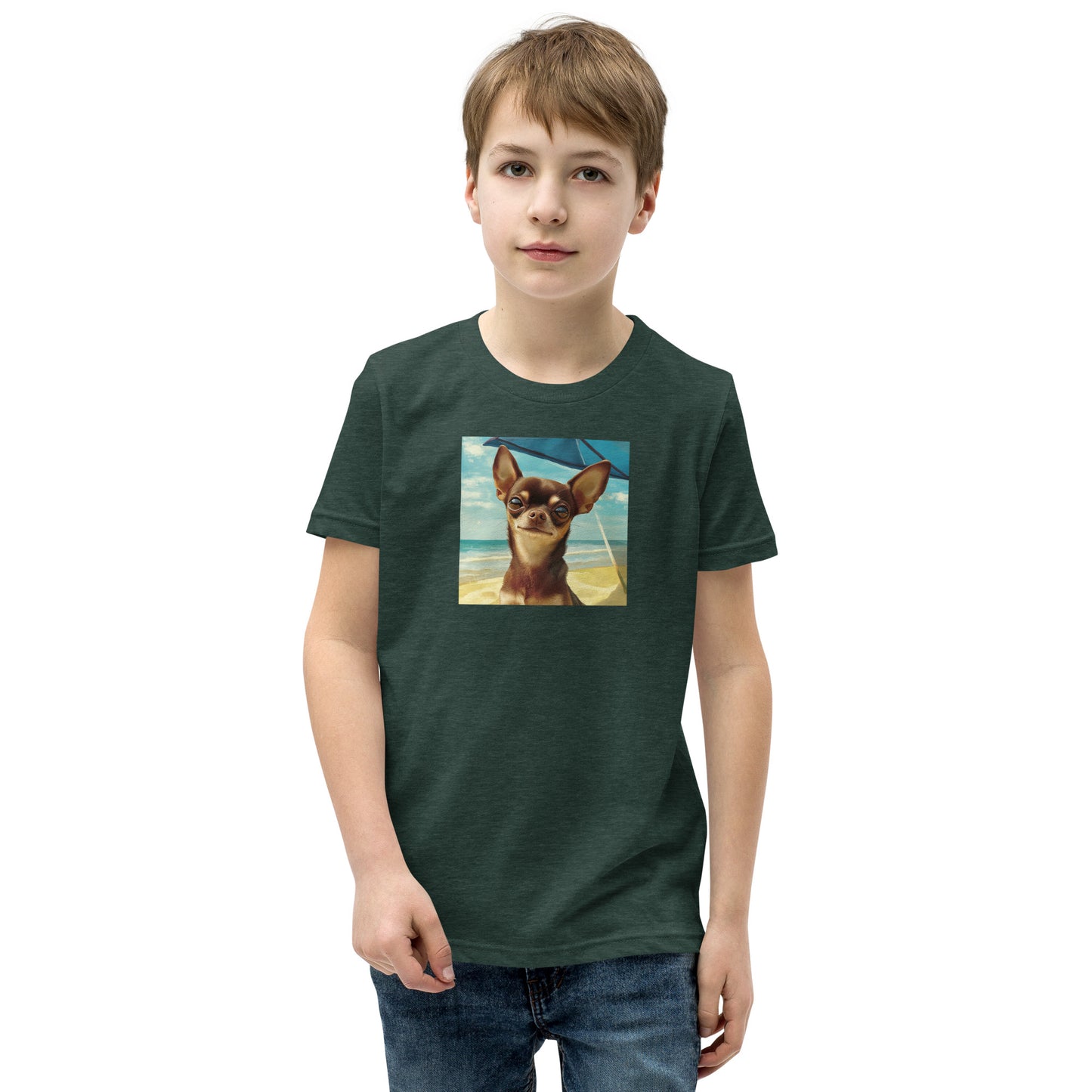 Chihuahua sunbathing Youth Short Sleeve T-Shirt