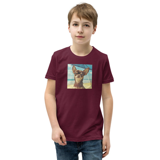 Chihuahua sunbathing Youth Short Sleeve T-Shirt